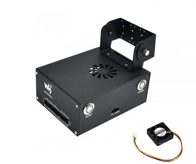 Main image of Metal Case (Type C) for Both The Original and New B01 Version Jetson Nano Developer Kit Supported with Holder for Single Camera Or Binocular Camera (Jetson Nano Case (C)&Fan)