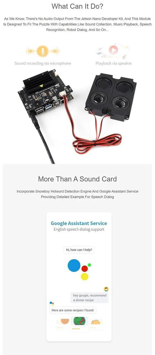 Alt view image 5 of 7 - USB Audio CodecFor Jetson Nano Support Recording and Playback, USB Sound Card with Speaker Header, No Need Driver, Plug and Play