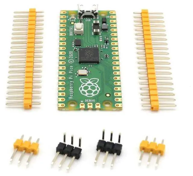 Main image of for Raspberry Pi Pico Flexible Microcontroller Board Based Pi RP2040 Chip Featured Dual-core ARM Cortex M0+with Flexible Clock Running up to 133 MHz