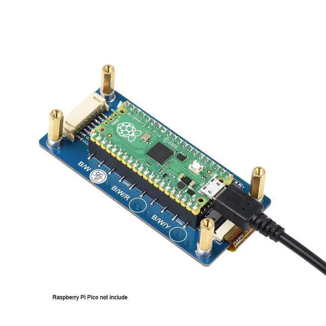 Alt view image 4 of 7 - 2.9inch E-Paper E-Ink Display Module for Raspberry Pi Pico, 296×128 Pixels, Two Colors Black/White, SPI Interface Support Partial Refresh