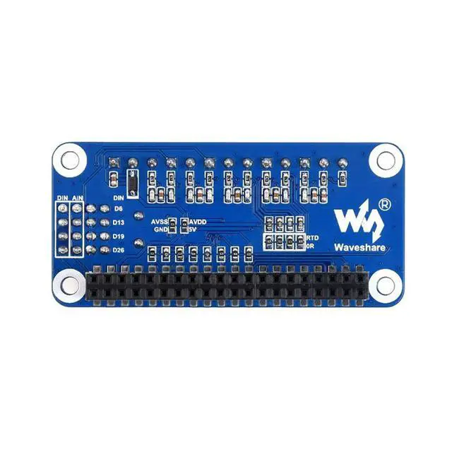 Alt view image 2 of 7 - High-Precision AD HAT Fits Raspberry Pi Series & Jetson Nano, ADS1263 10-Ch 32-Bit ADC
