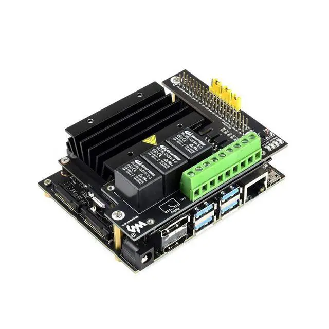 Alt view image 4 of 6 - Quality 3-Ch(Channel) Relay Expansion Board Designed for Jetson Nano, Optocoupler Isolation Directly Pluggable Up to 2X Stackable