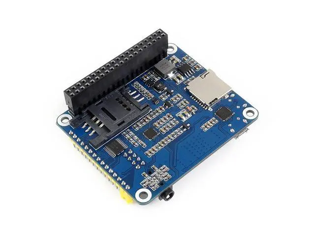 Alt view image 2 of 6 - 4G/3G/2G/GSM/GPRS/GNSS HAT for Raspberry Pi/Jetson Nano Based SIM7600G-H Support LTE CAT4 for Dial-up, Phone Call, SMS, MMS, Mail, TCP, UDP, DTMF, HTTP, FTP Global Position