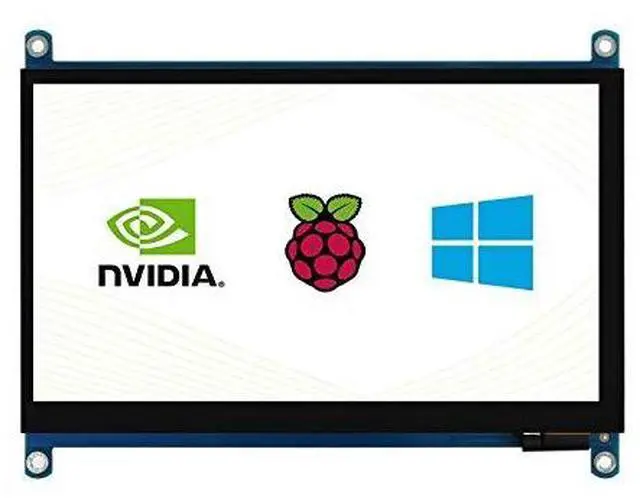 Main image of 7inch QLED Quantum Dot Display for Raspberry Pi/Jetson Nano, IPS Screen,Capacitive Touch, 1024×600, G+G Toughened Glass Panel