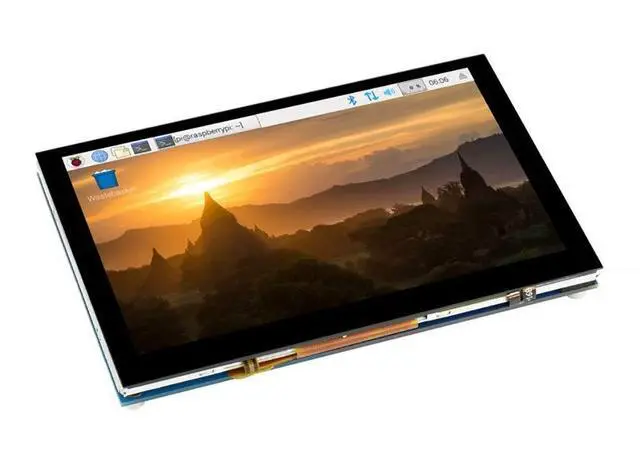 Main image of 5 Inch DSI Touchscreen for Raspberry Pi, 800×480 Capacitive LCD Display, Driver-Free, 5-Point Touch, for Pi 5/4/3B+/CM4, Supports Raspberry Pi OS, Ubuntu, Retropie, RoPieee