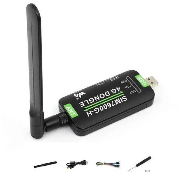 Main image of Industrial Grade SIM7600G-H 4G DONGLE with Antenna,4G Communication,GNSS Positioning, 2G/3G/4G Network Connection, Global Band