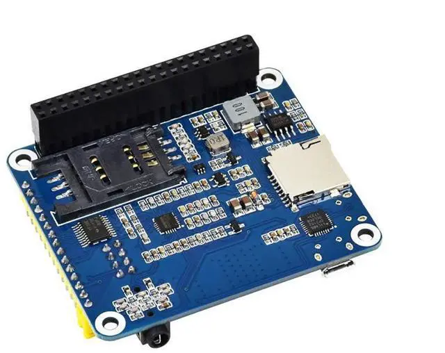 Alt view image 2 of 7 - SIM7600E LTE Cat-1 HAT for Raspberry Pi, Supports 3G / 2G Communication, GNSS Positioning,Supports dial-up, Telephone Call, SMS, TCP, UDP, DTMF, HTTP, FTP, etc.