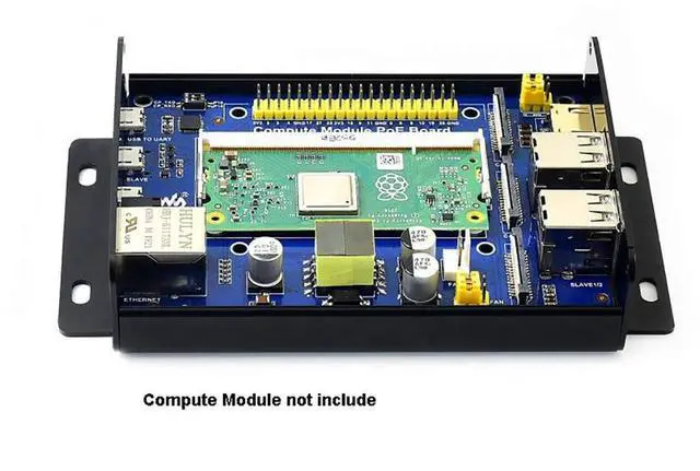 Alt view image 5 of 7 - Mini-Computer Add-ons Based on for Raspberry Pi Compute Module CM3 / CM3L / CM3+ / CM3+L with Expansion Board, Metal Case, Power Supply and Cooling Fan to Make Mini-Computer