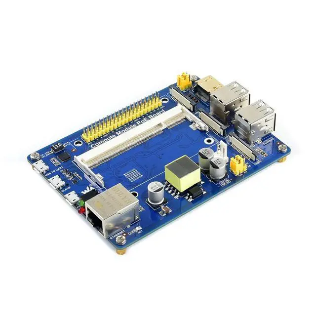 Alt view image 2 of 7 - Compute Module IO Board with PoE Feature Composite Breakout Board for Developing with Pi CM3 / CM3L / CM3+ / CM3+L with GPIO Header for Sorts of Raspberry Pi Hats