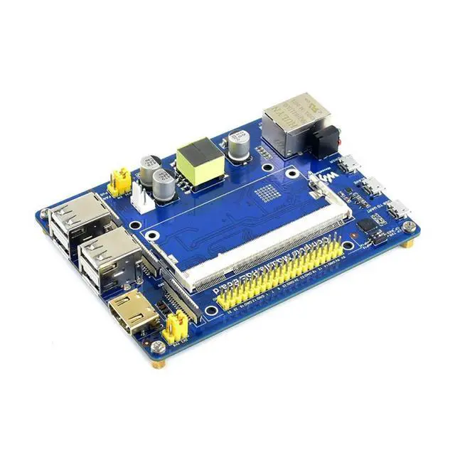 Alt view image 3 of 7 - Compute Module IO Board with PoE Feature Composite Breakout Board for Developing with Pi CM3 / CM3L / CM3+ / CM3+L with GPIO Header for Sorts of Raspberry Pi Hats