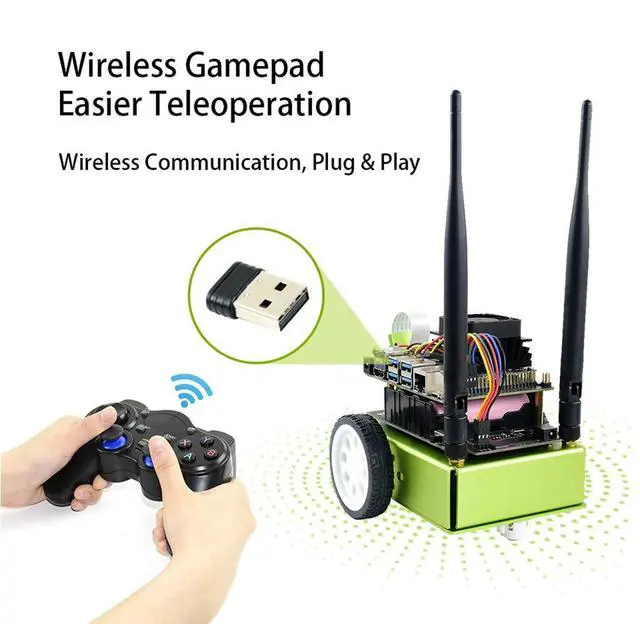 Alt view image 6 of 6 - JetBot AI Kit Accessories Add-ons for NVIDIA Jetson Nano to Build JetBot(Literally Smart Robot)