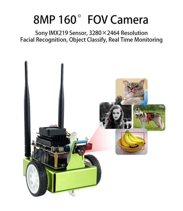 Alt view image 5 of 6 - JetBot AI Kit Accessories Add-ons for NVIDIA Jetson Nano to Build JetBot(Literally Smart Robot)