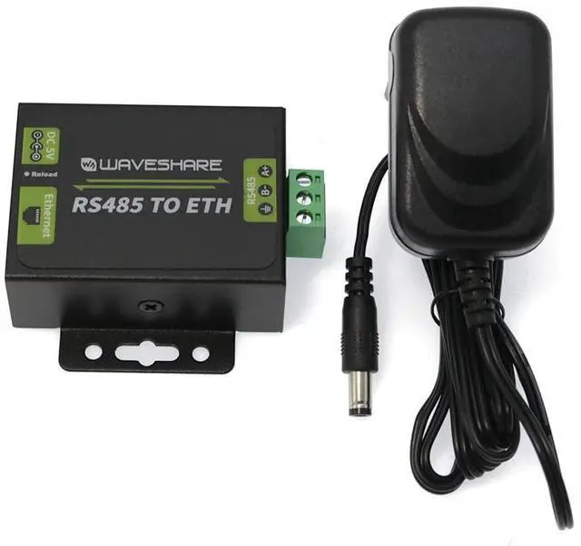Main image of Industrial RS232/RS485 to Ethernet Converter Dual Serial Ports, Allows Bi-Directional Transparent Data Transmission TCP Server, TCP Client, UDP Server, UDP Client, HTTPD Client Available