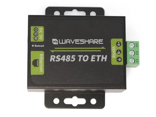 Alt view image 2 of 7 - Industrial RS232/RS485 to Ethernet Converter Dual Serial Ports, Allows Bi-Directional Transparent Data Transmission TCP Server, TCP Client, UDP Server, UDP Client, HTTPD Client Available