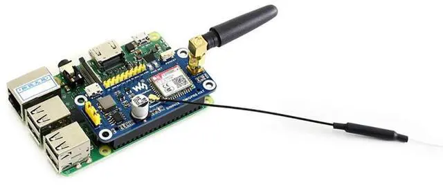 Alt view image 4 of 7 - Raspberry Pi GSM/GPRS/Bluetooth HAT Based on SIM800C Supports SMS, GPRS, DTMF, HTTP, FTP, MMS, email for Band GSM 850/EGSM 900/DCS Compatible with Pi 2B/3B/3B+/4B/Zero/Zero W,Jetson Nano
