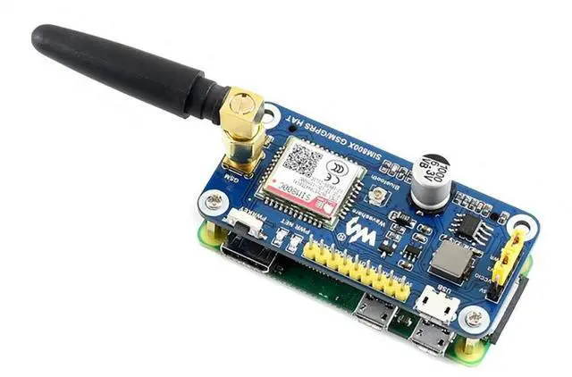 Alt view image 5 of 7 - Raspberry Pi GSM/GPRS/Bluetooth HAT Based on SIM800C Supports SMS, GPRS, DTMF, HTTP, FTP, MMS, email for Band GSM 850/EGSM 900/DCS Compatible with Pi 2B/3B/3B+/4B/Zero/Zero W,Jetson Nano