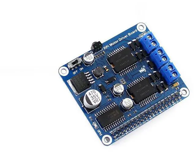 Alt view image 2 of 5 - for Raspberry Pi Motor Driver Expansion Module Board DC Motor Stepper Motor Driver with Freescale H-Bridge Driver MC33886 for DIY Mobile Robot Remote Control