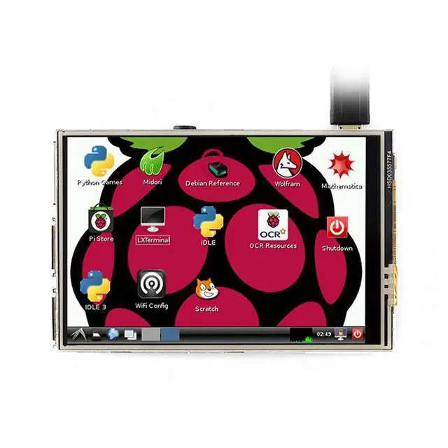 Alt view image 2 of 7 - 3.5 inch Resistive Touch Screen TFT LCD XPT2046 480x320 125MHz High-Speed SPI Supports FBCP Software Driver for Any Revision of Raspberry Pi (Directly-pluggable)