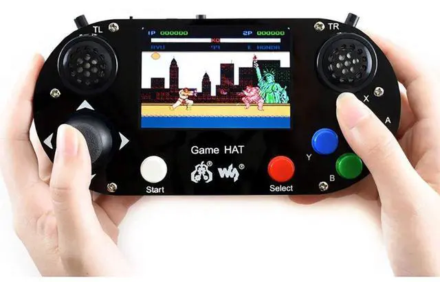 Main image of Game HAT for Raspberry Pi A+/B+/2B/3B/3B+/4B/Zero W with 3.5inch IPS Screen 480x320 60 Frame to Make Your Own Portable Game Console