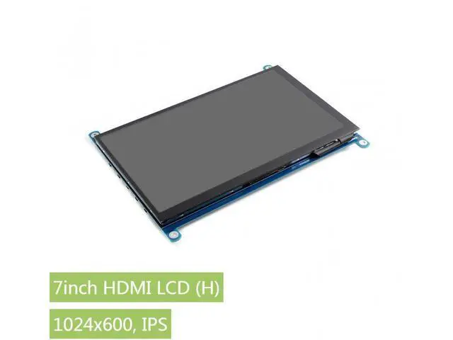 Alt view image 2 of 6 - 7inch HDMI LCD (H) 1024x600 Monitor IPS Screen Capacitive Touch Display Supports Raspberry Pi Jetson Nano BeagleBone Black Banana Pi & Microsoft XBOX360, Sony PS4,Nintendo Switch