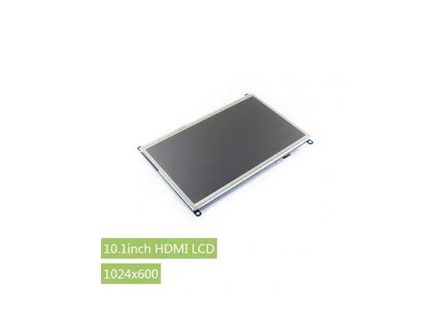 Alt view image 2 of 6 - 10.1inch HDMI LCD Monitor Raspberry pi Resistive Touch Screen Display 1024 * 600 High Resolution for Raspberry Pi 2B/3B/3B+/4B(The Pi 1 Model B or Pi Zero Need HDMI Cable)