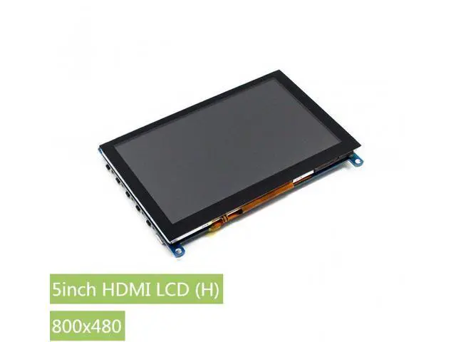 Alt view image 2 of 7 - Capacitive Touch 5inch Raspberry pi LCD HDMI Display Module 800 * 480 High Resolution HDMI Interface Screen Supports Multi Mini-PCs Multi Systems