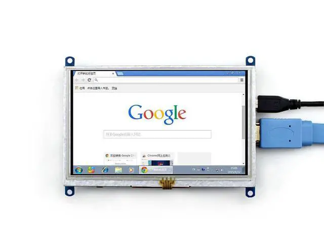 Alt view image 6 of 6 - 5inch HDMI LCD Monitor for Raspberry pi Resistive Touch Screen Display HDMI Interface with Bi-color Case for Rapsberry pi & Banana pi & Beaglebone Black supports Windows 10/8.1/8/7 Various Systems