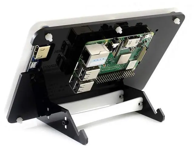 Alt view image 3 of 7 - 7inch HDMI LCD for Raspberry pi Capacitive Touch Screen Display 1024 * 600 Monitor for Raspberry pi/BeagleBone Black/Banana Pi with Bicolor Holder Case Supports Various Systems