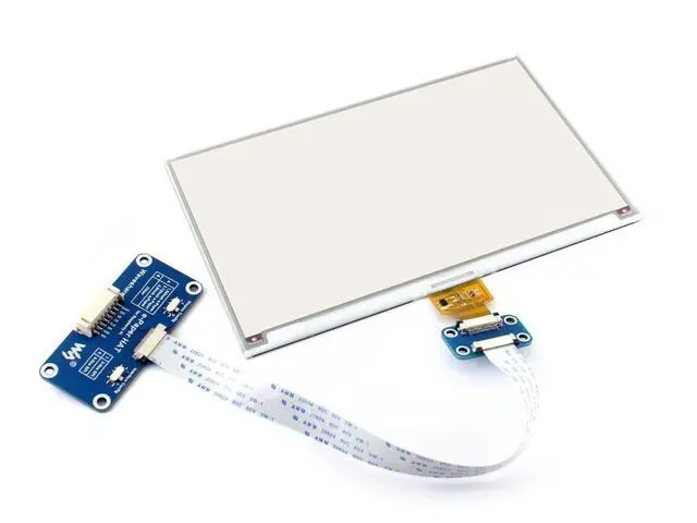 Alt view image 4 of 5 - Tri-color 7.5inch E-Paper Display HAT Module 800480 E-ink Electronic Paper Screen Red/Black/White Dual-Color for Raspberry Pi/STM32/Jetson Nano SPI Interface