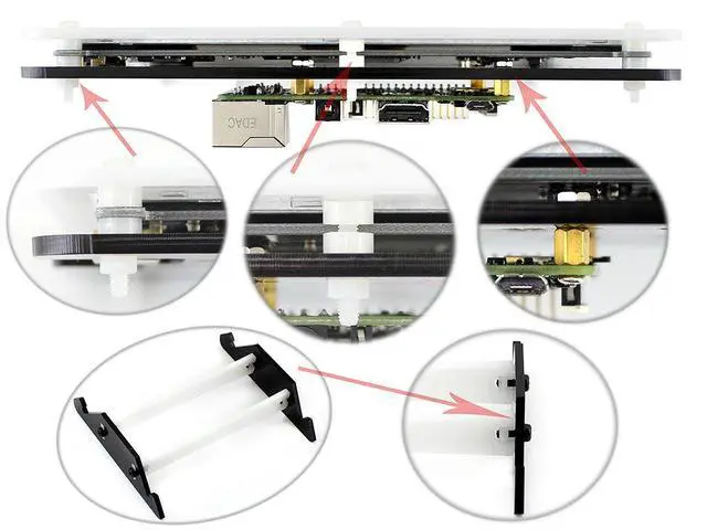 Alt view image 7 of 7 - 7inch HDMI LCD for Raspberry pi Capacitive Touch Screen Display Custom Raspbian Angstrom Various System for Raspberry Pi/Beaglebone Black/Banana Pi with Bicolor Holder Case