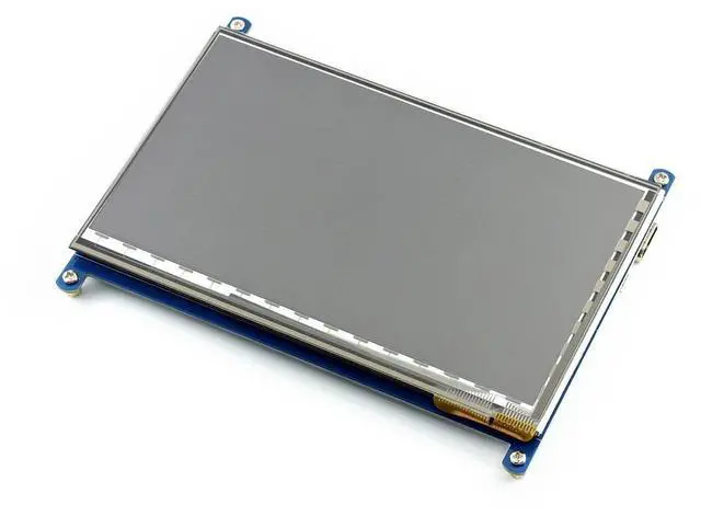 Alt view image 2 of 7 - 7inch HDMI LCD for Raspberry pi Capacitive Touch Screen Display 1024 * 600 Resolution Supports Various Systems for Raspberry pi/BeagleBone Black/Banana Pi with Bicolor Holder Case