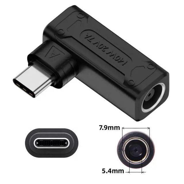 Alt view image 7 of 7 - USB C 140W Charge Converter DC 7.9x5.4mm to USB C 5V 9V 20V Power Plug Charge Adapter