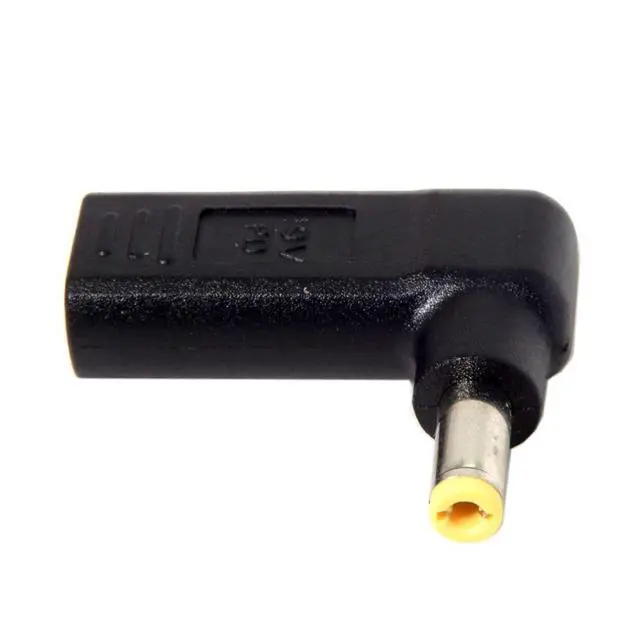 Alt view image 7 of 7 - USB C to DC 20V 5.5x2.5mm PD 65W Emulator Trigger 90 Degree Angled Converter Adapter