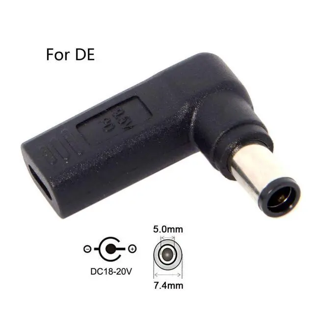 Alt view image 2 of 7 - USB C to DC 20V 7.4x5.0mm PD 65W Emulator Trigger Converter Adapter
