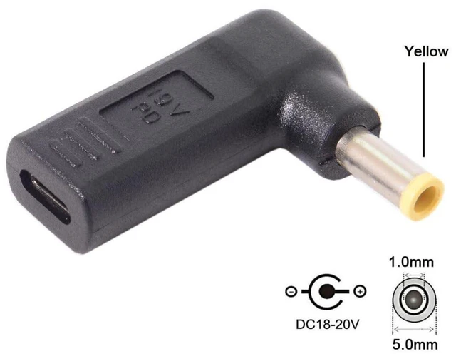 Alt view image 2 of 7 - USB C to DC 5.0x1.0mm PD 65W Emulator Trigger Converter Adapter