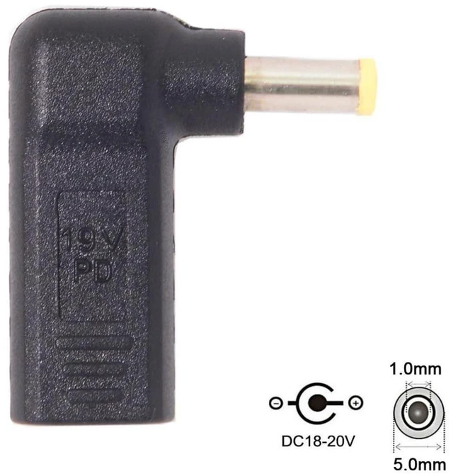 Alt view image 6 of 7 - USB C to DC 5.0x1.0mm PD 65W Emulator Trigger Converter Adapter