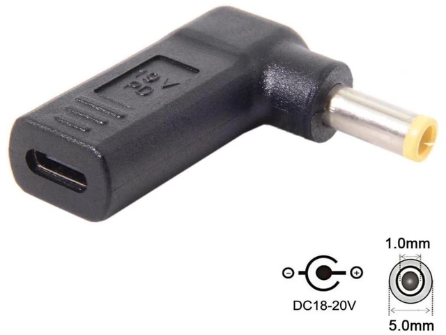 Alt view image 7 of 7 - USB C to DC 5.0x1.0mm PD 65W Emulator Trigger Converter Adapter