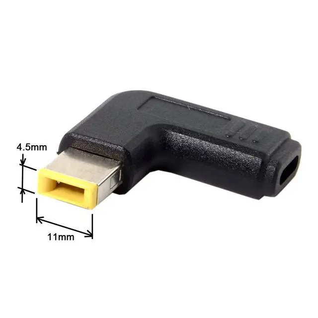 Alt view image 3 of 7 - USB C to DC Rectangle 11.0x4.5mm ThinkPad X1 PD 65W Emulator Trigger Converter Adapter