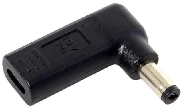 Main image of CY USB 3.1 Type C USB-C to Rectangle DC Plug 5.5mmx2.1mm Adapter PD Emulator Trigger 90 Degree Angled for Laptop Tablet (5.5x2.1MM)