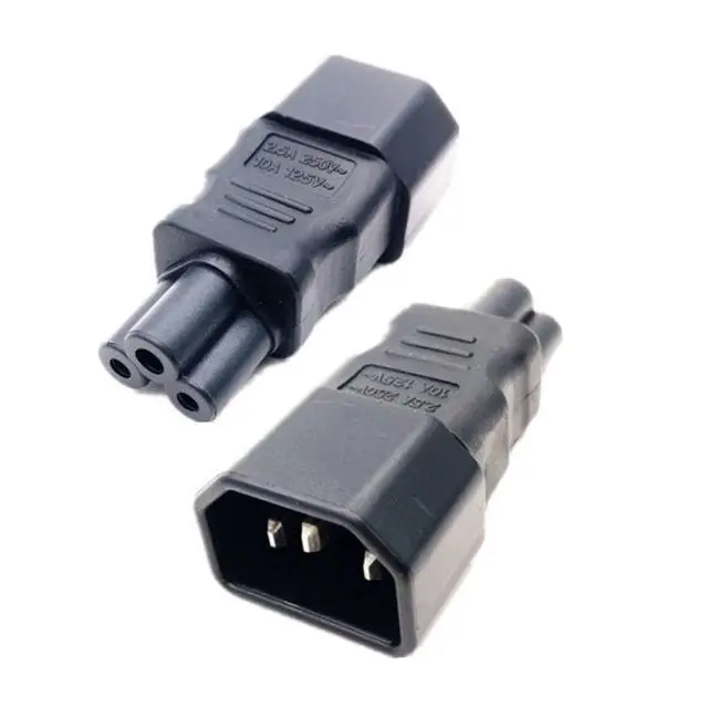 Alt view image 2 of 7 - C14 to C5 Converter IEC 320 C14 Socket to C5 Plug Power Adapter 220V 1OA