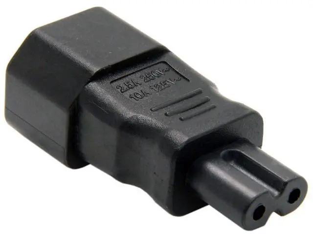 Main image of IEC 320 C14 Socket to C7 Plug AC Power Converter Connectors Adapter