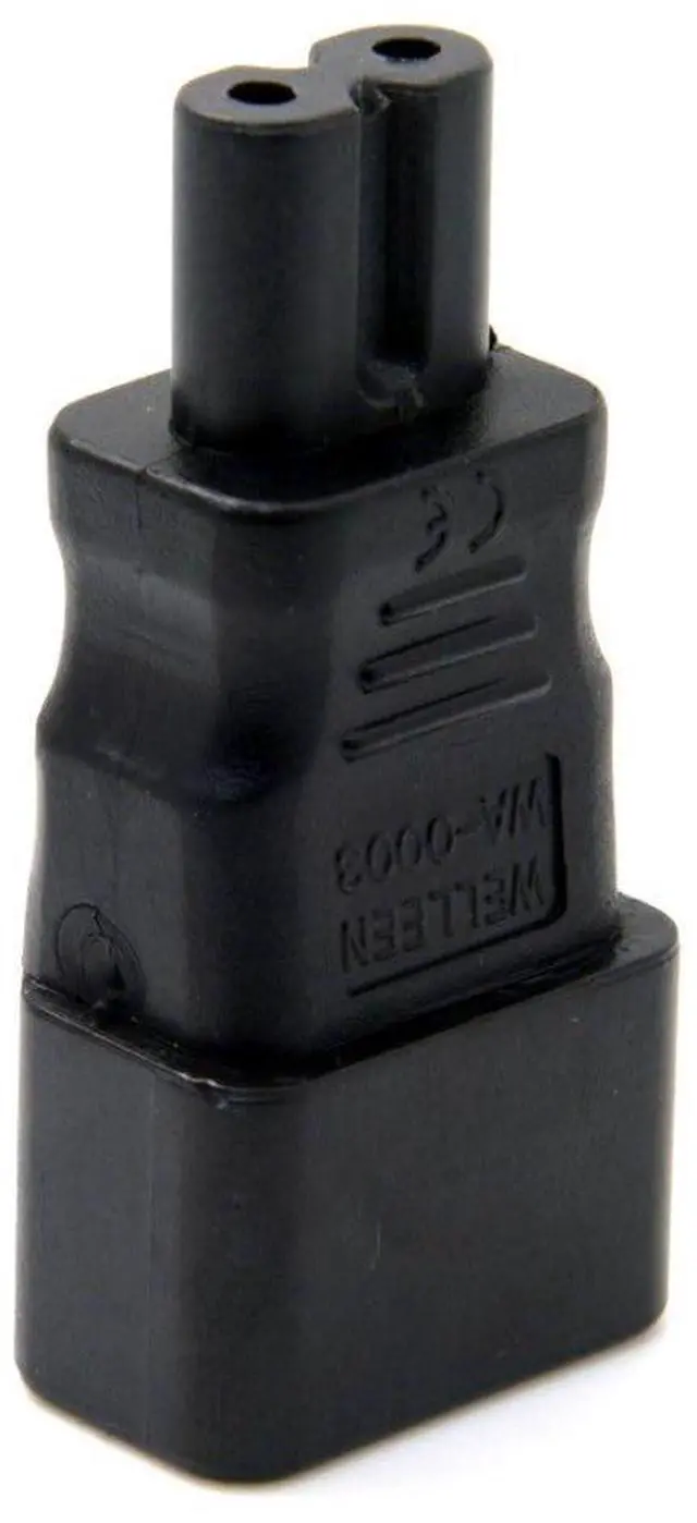 Alt view image 5 of 7 - IEC 320 C14 Socket to C7 Plug AC Power Converter Connectors Adapter