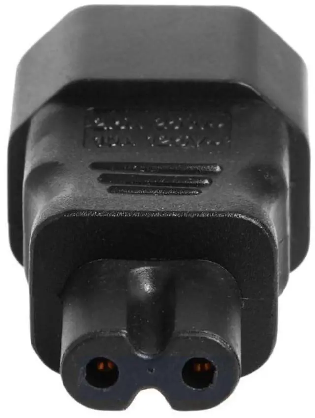Alt view image 3 of 7 - IEC 320 C14 Socket to C7 Plug AC Power Converter Connectors Adapter