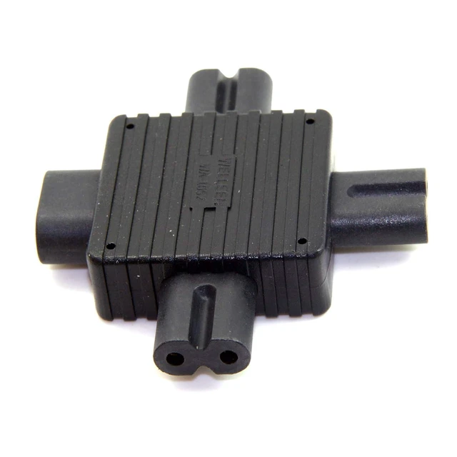 Alt view image 6 of 7 - IEC 320 C8 1 to 3 C7 Splitter Power Adapter for Power Supply 1 in 3 Out
