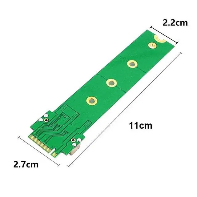 Alt view image 7 of 7 - 12+16Pin MAC SSD to Motherboard M.2 NVME NGFF M-Key Convert Adapter Card for 2013 2014 2015 A1493 A1502 A1465 A1466 MAC Pro Air SSD