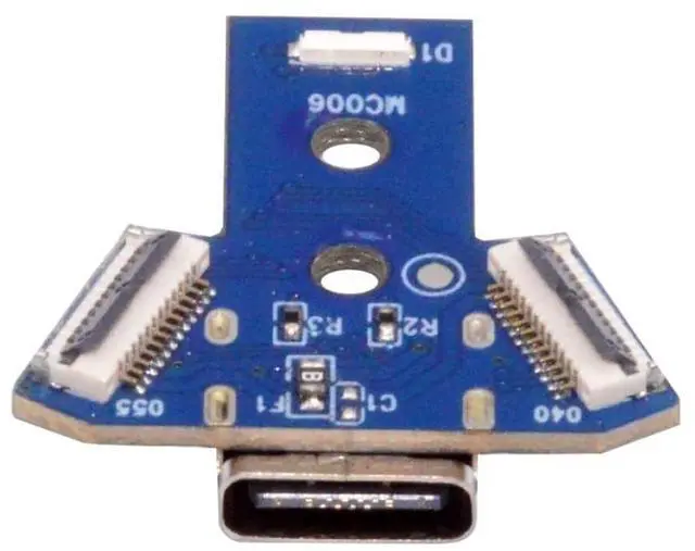 Main image of PS4 USB C DIY Connector for DualShock JDS-040/055 Micro USB 5Pin to USB C Female Socket Port Repair Replacement Solder Adapter