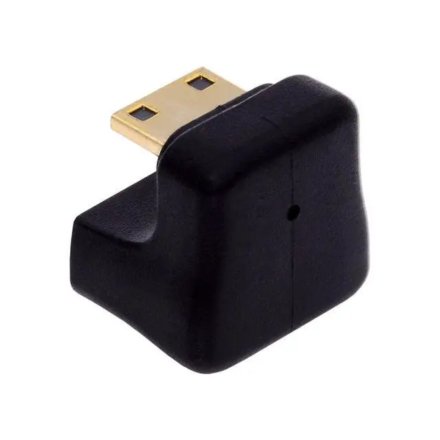 Alt view image 6 of 7 - Mini HDMI Male to Mini HDMI Female 8K@60Hz 4K@120Hz 180 Degree Down Angled Extension Adapter Converter Connector
