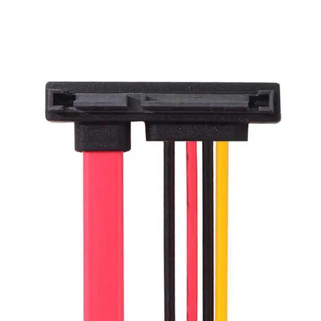 Alt view image 2 of 7 - SATA III 3.0 22Pin Male to Female 90 Degree UP Angled Data Power Extension Cable - 30cm