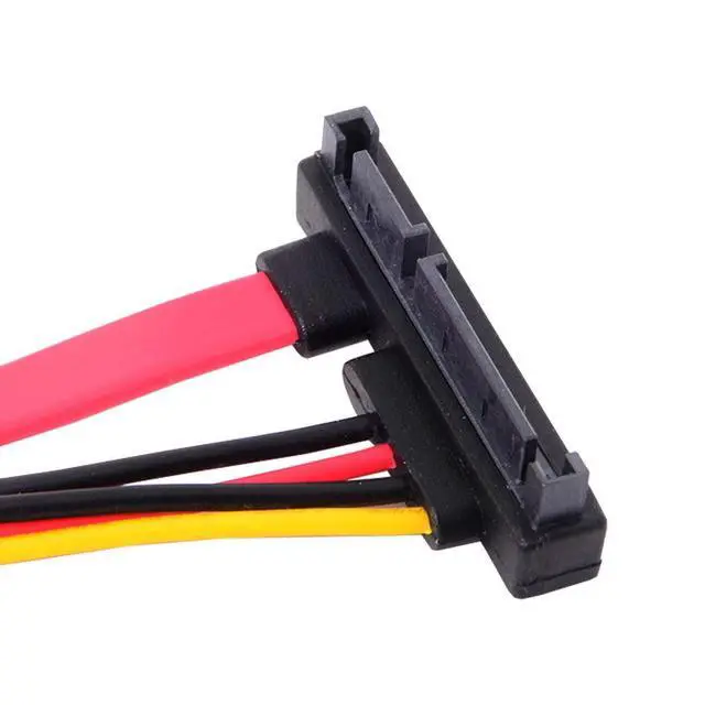 Alt view image 6 of 7 - SATA III 3.0 22Pin Male to Female 90 Degree UP Angled Data Power Extension Cable - 30cm