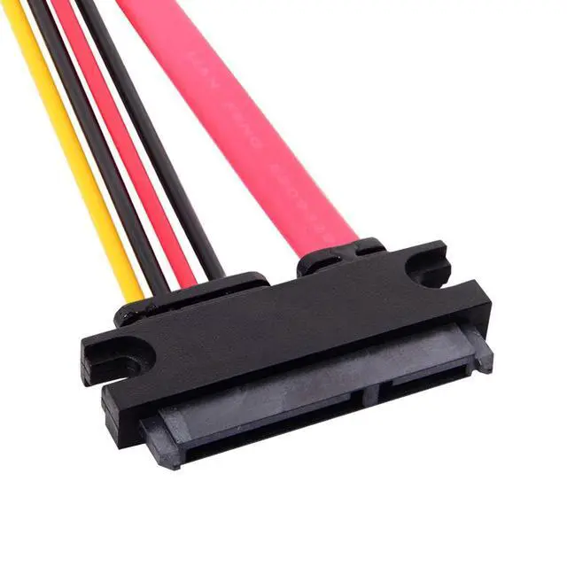 Alt view image 7 of 7 - SATA III 3.0 22Pin Male to Female 90 Degree UP Angled Data Power Extension Cable - 30cm